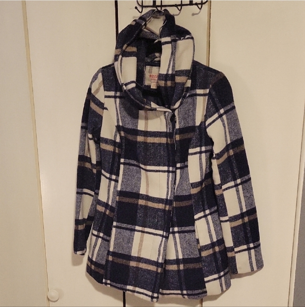 Mossimo Wool Blend Hooded Peacoat